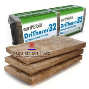 Knauf Dritherm 32 Insulation cavity slab insulation 75nn, 85mm, 100mm, 125mm, 150mm