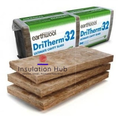 Knauf Dritherm 32 Insulation cavity slab insulation 75nn, 85mm, 100mm, 125mm, 150mm