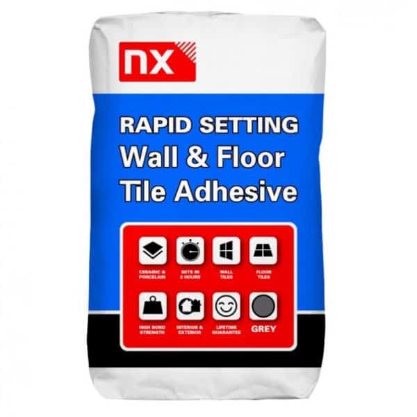 nx Norcros tile adhesive wall and floor, rapid setting