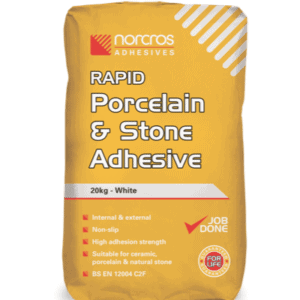 Norcros adhesive product-rapid-porcelin-and-stone-adhesive