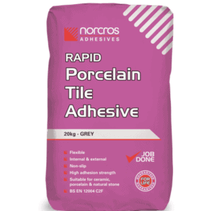 Norcros adhesives product-rapid-porcelin-tile-adhesive