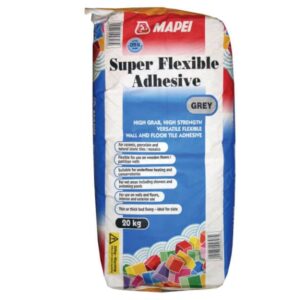 Mapei super flexible S1, grey tile adhesive 20kg,